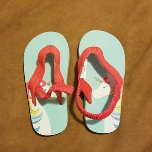 Carter's Unicorn Flip Flops